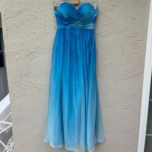 Blue Chiffon Dress